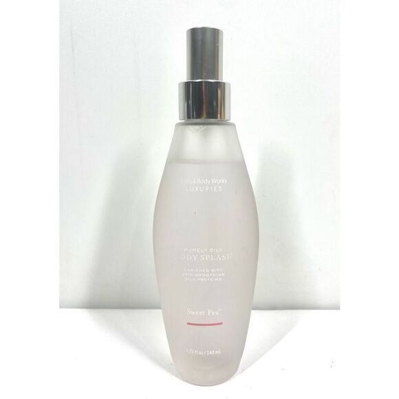 Bath & Body Works Luxuries Purely Silk Body Splash Sweet Pea 6.7 oz Rare HTF - Picture 1 of 2